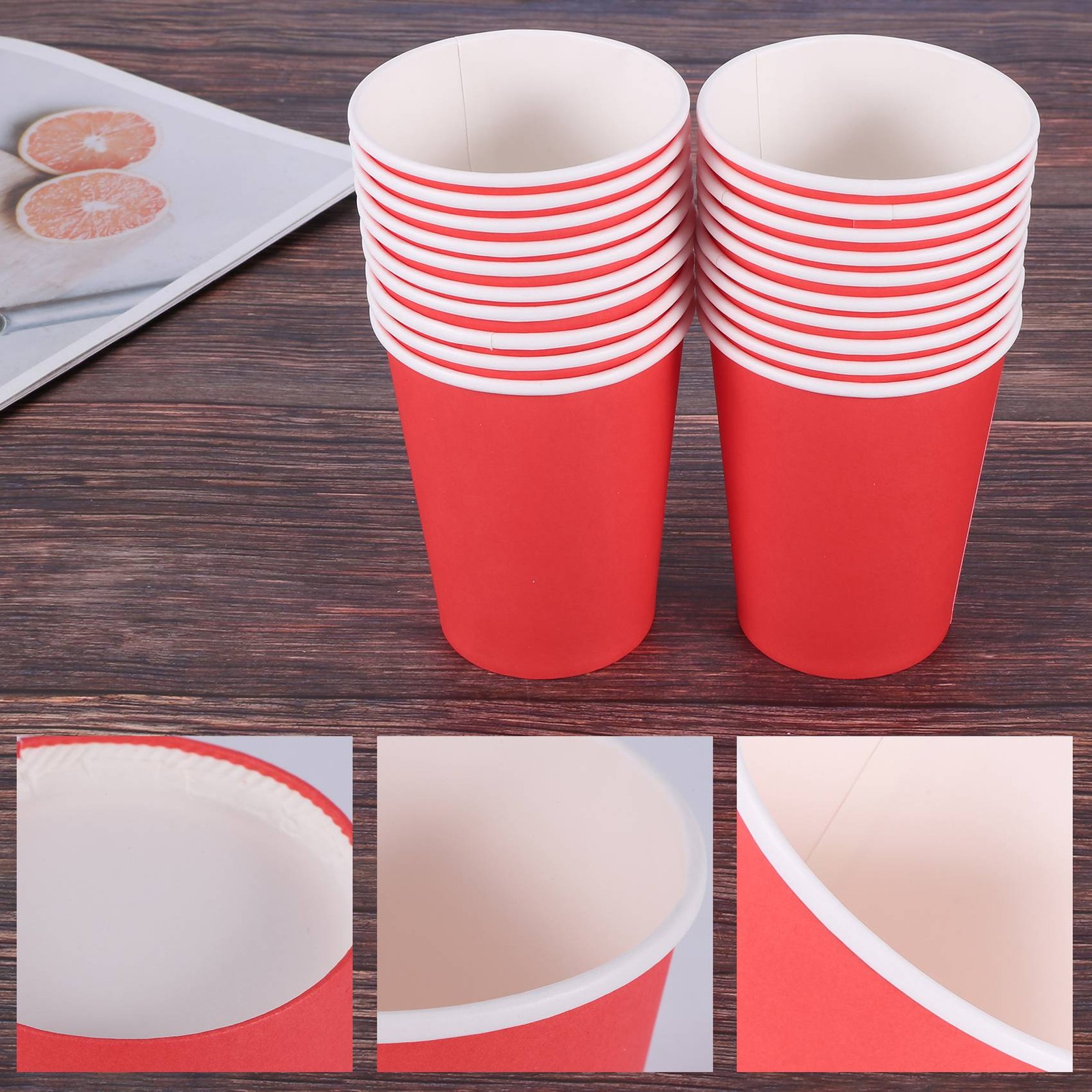 20 Cups (9oz) – Plain Solid Colours Birthday Catering F6O6