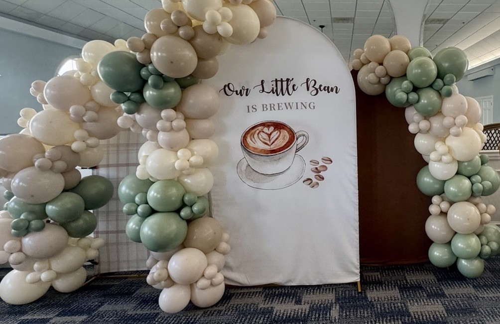 Coffee themed Baby shower Arch covers