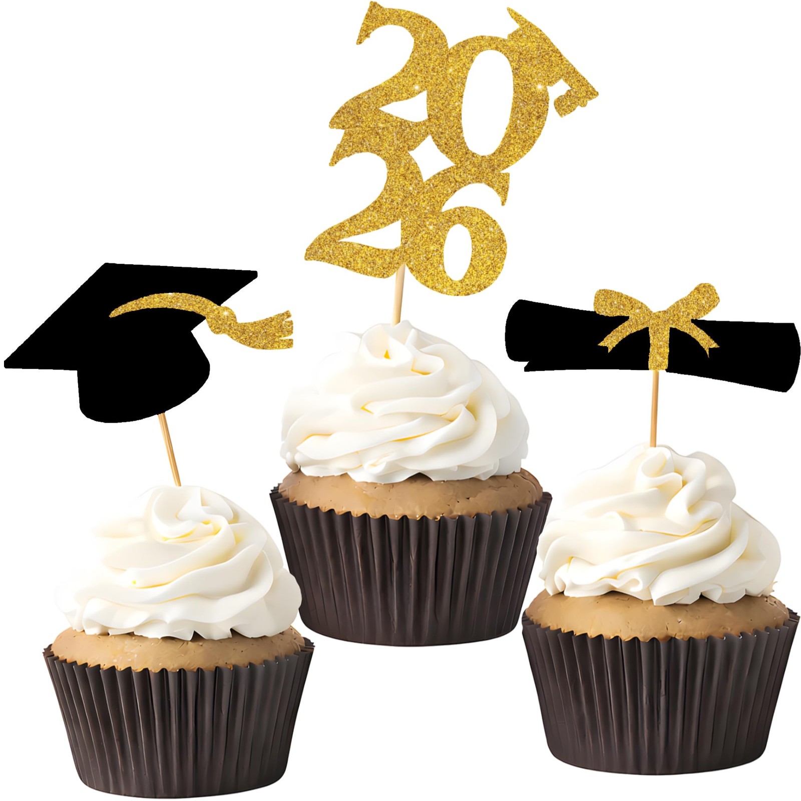 OHOME Graduation Decorations 2026-36 PCS 3.6 Inches X 6.5 Inches, Black
