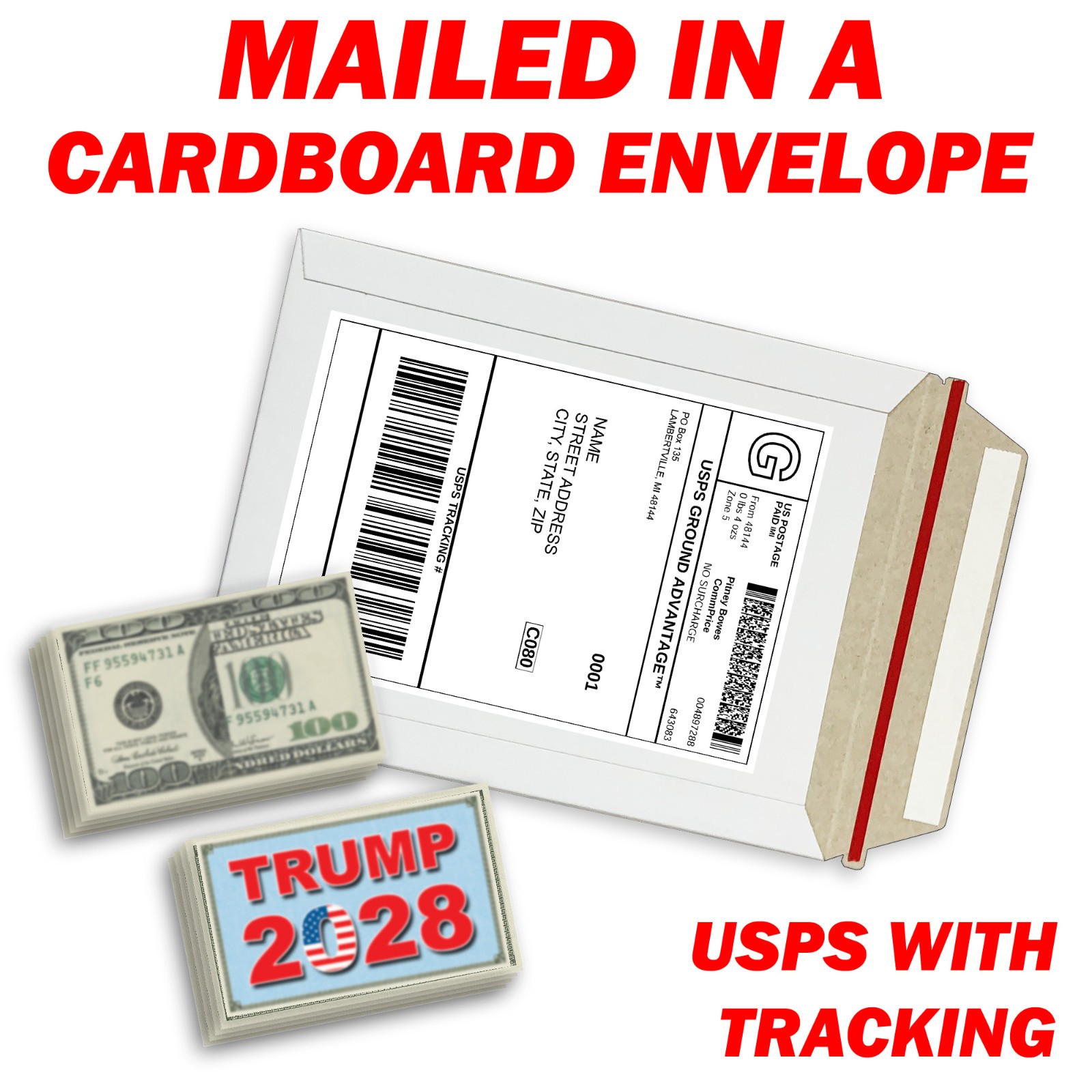 50 Pack Trump 2028 Fake Prank 100 Dollar Bills Money! Troll Everyone Today!