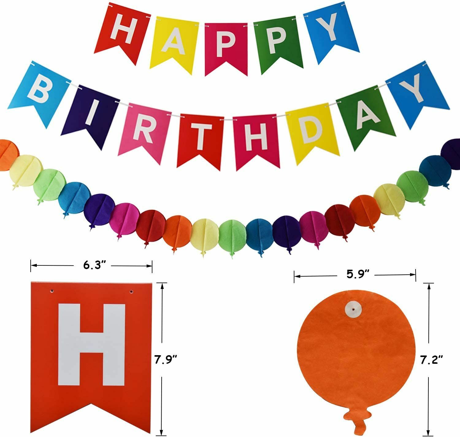 Colorful Birthday Decorations Party Supplies Colorful Birthday Decorations,Happy