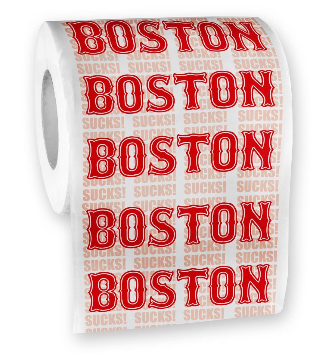 Boston Sucks Toilet Paper Roll – Yankees Red Sox Fans – party gag gift joke