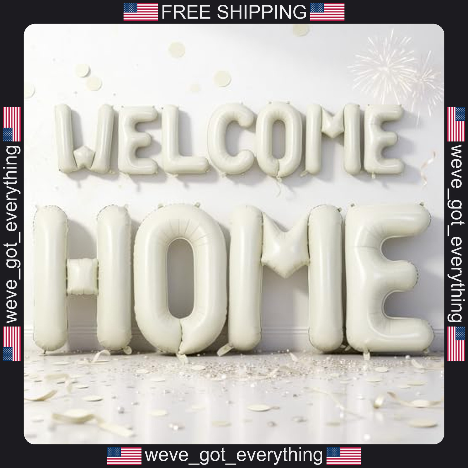 1 Set Welcome Home Foil Balloons for Housewarming Celebrations
