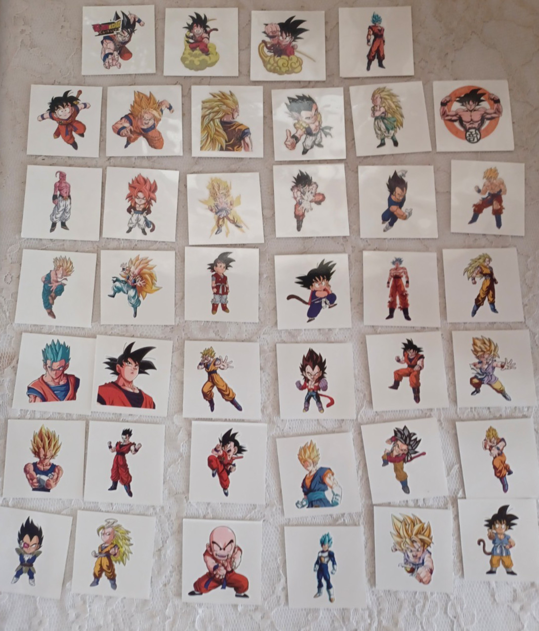 40 Ct. DRAGON BALL Temporary Tattoos Gaming Boys Birthday Party Bag Treats Gifts