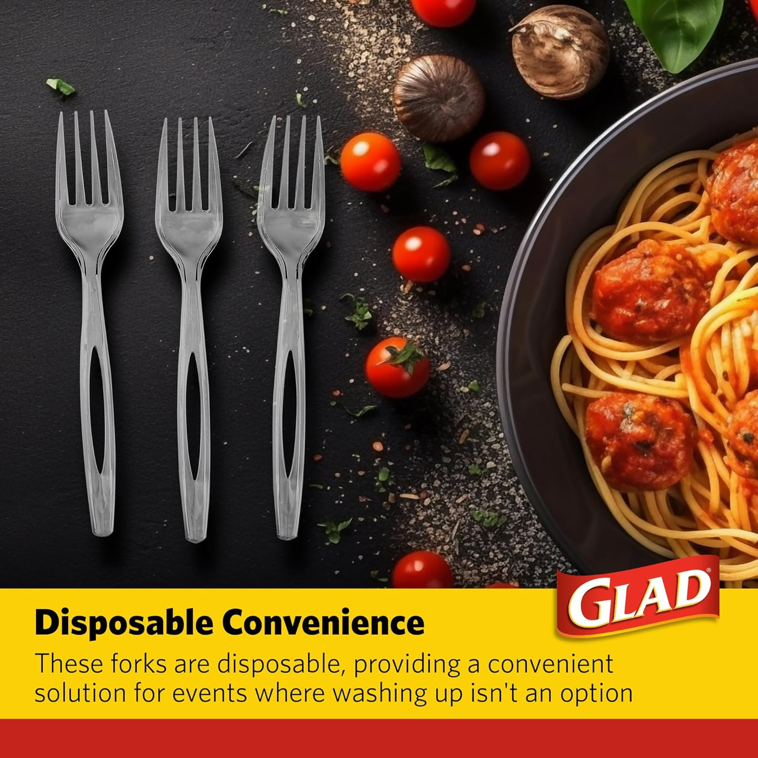Clear Plastic Forks Heavy Duty Disposable Cutlery Set Standard Size Clear