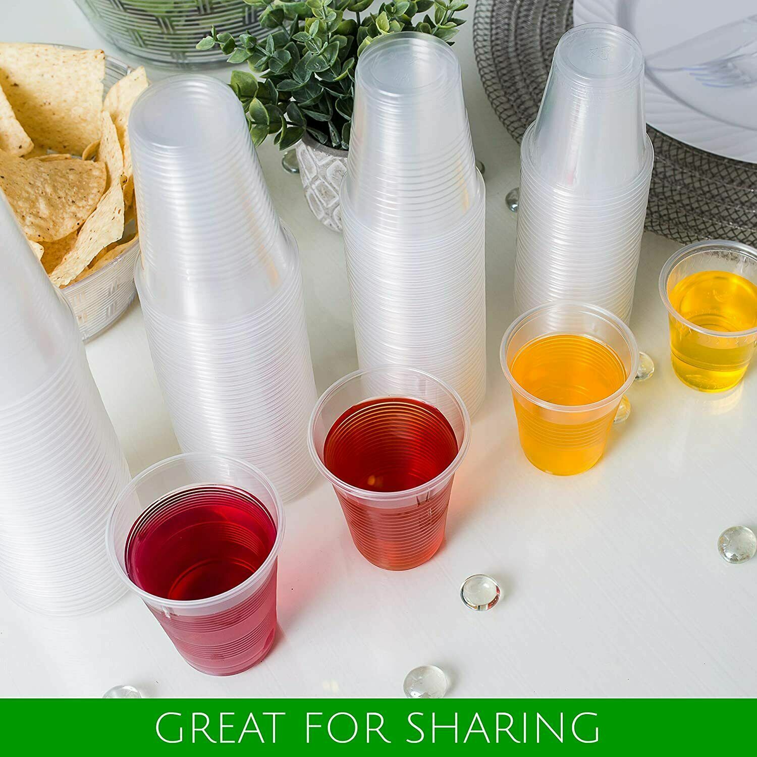 9 oz Disposable Translucent Plastic PET Cups For All Occasions 960pcs