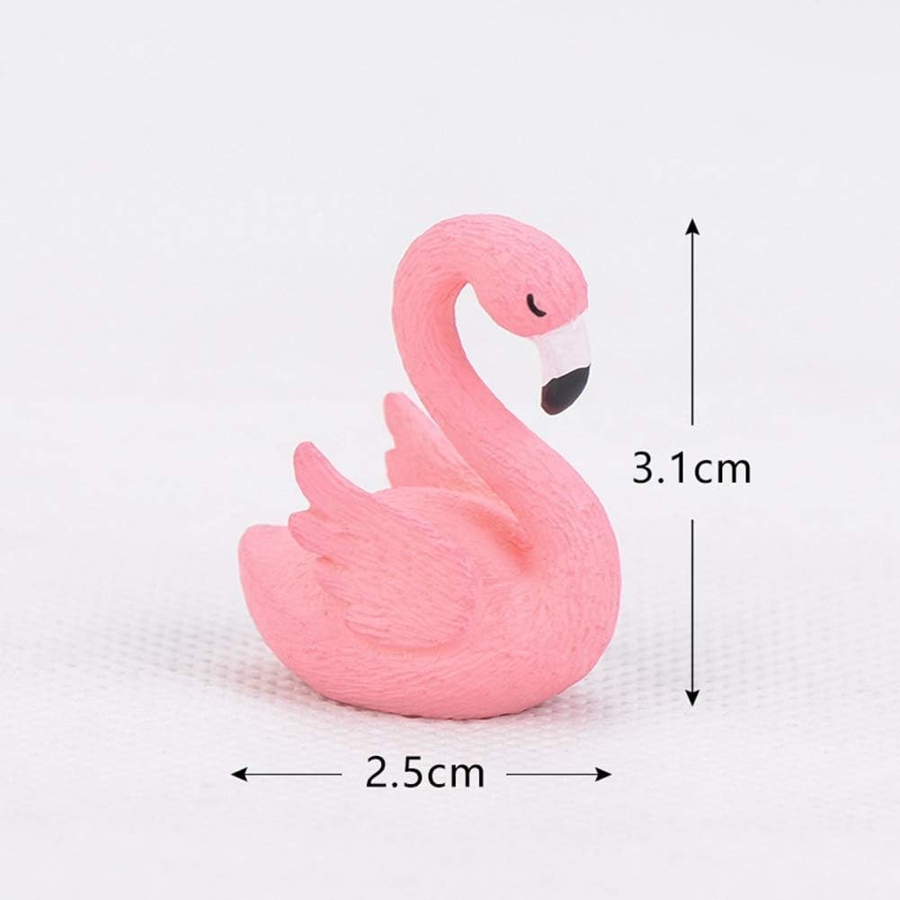 10 Pcs Mini Flamingo Cupcake Toppers – Perfect for Easter & Bridal Events