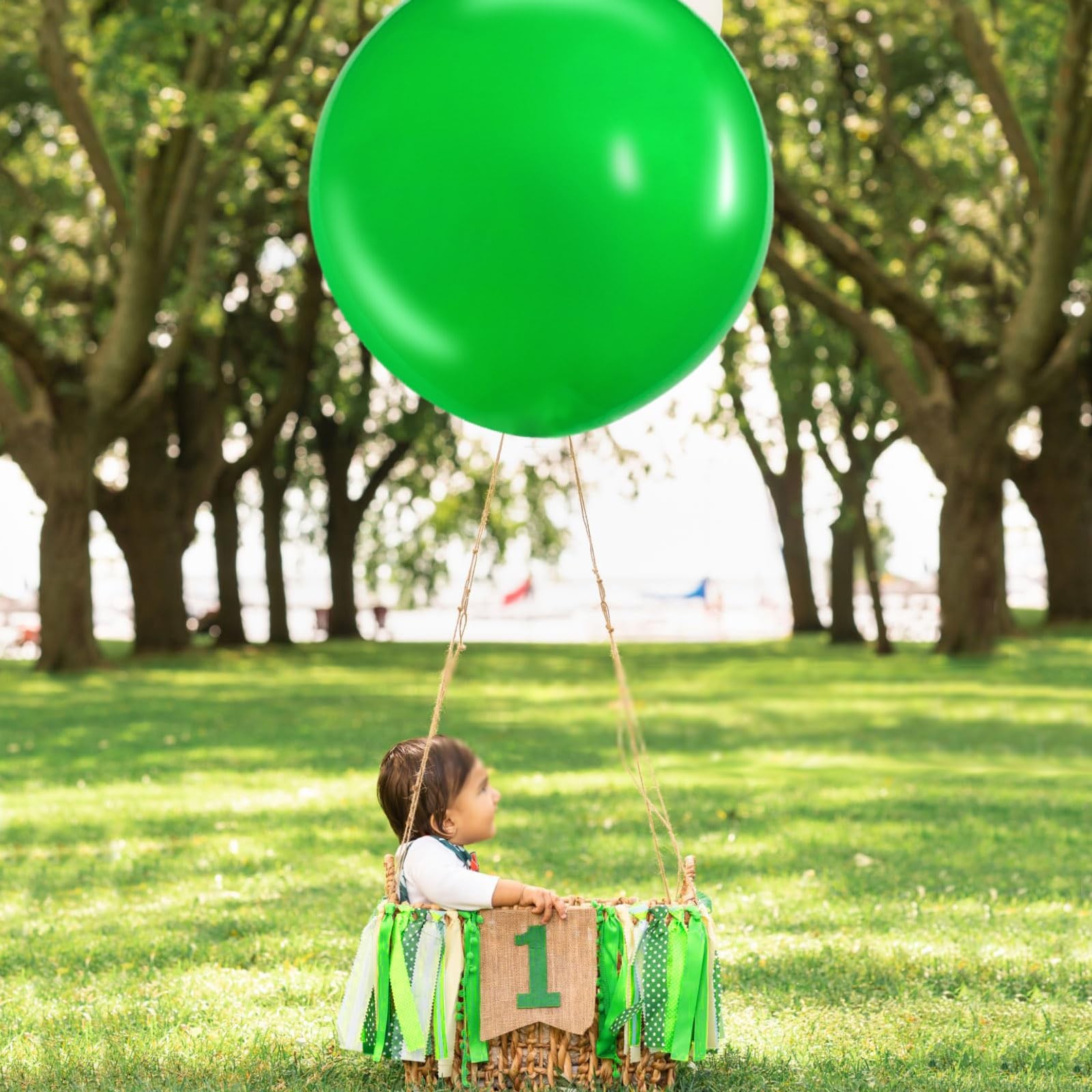 Giant Green Balloons 36 Inch Large Latex 9 Pcs Jumbo Balloons Bulk Party