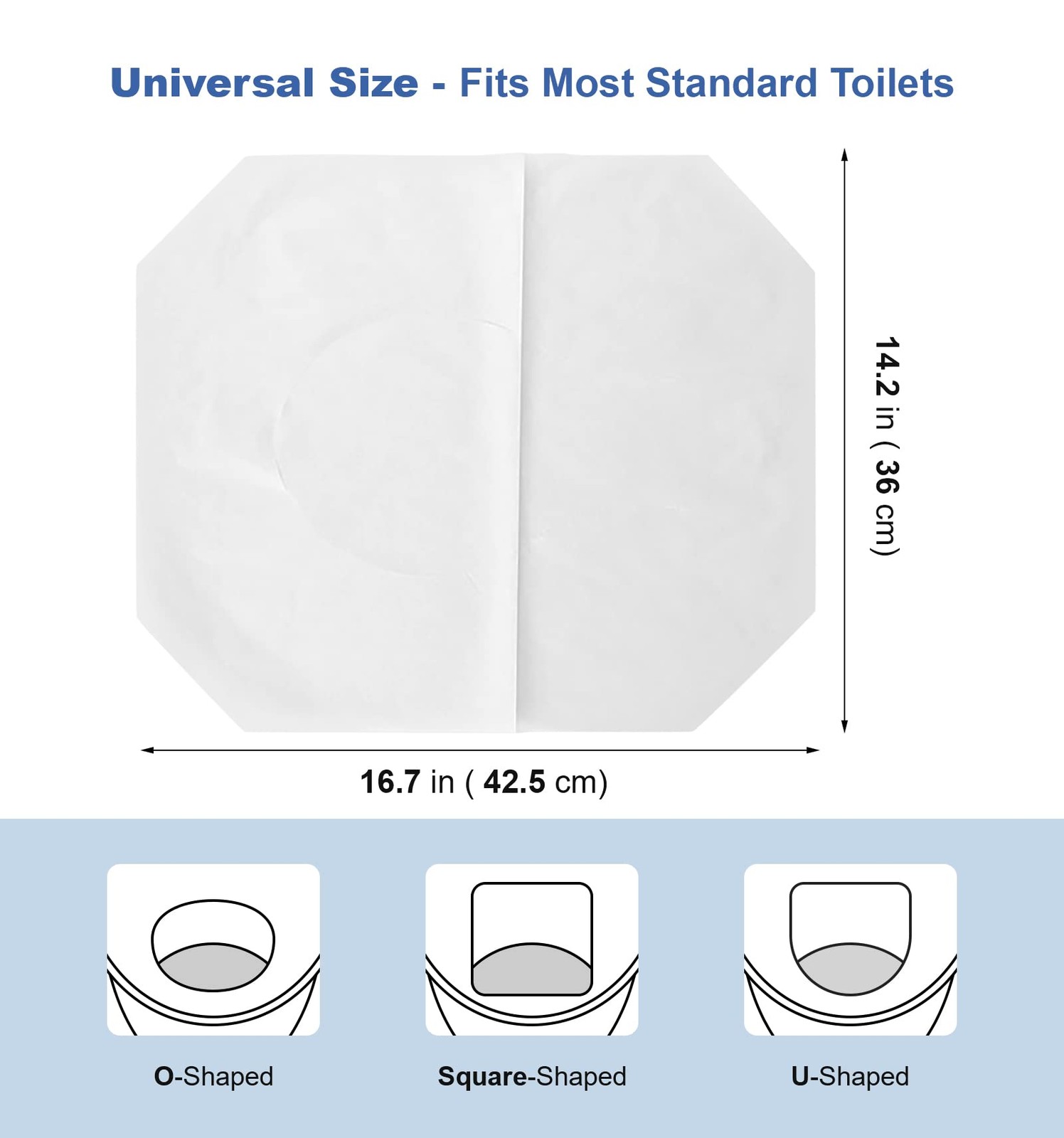 Toilet Seat Covers Disposable, 250 Pcs Flushable Disposable Seat…
