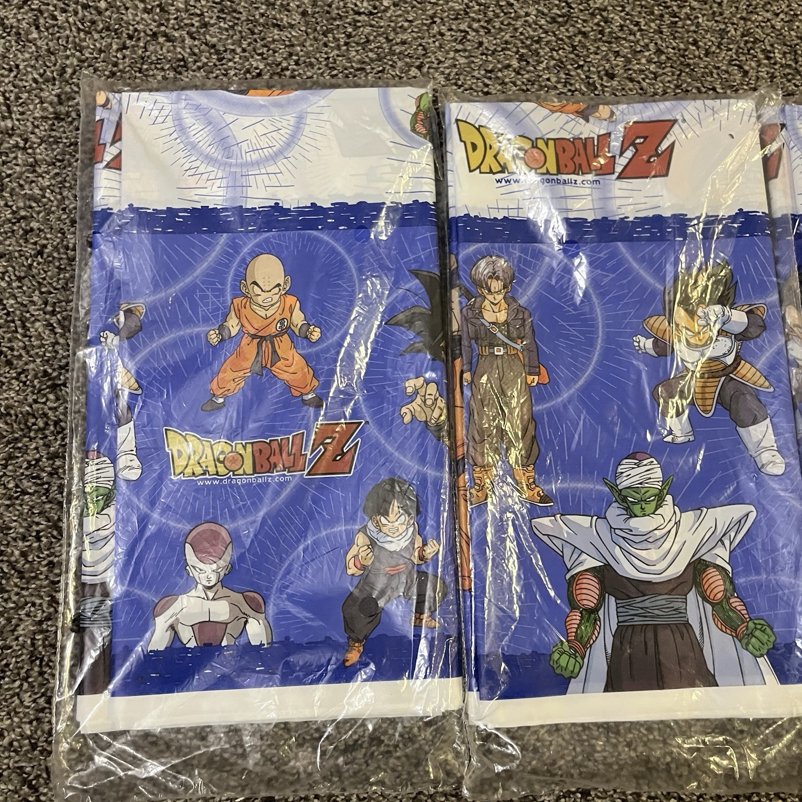 Lot 3 Dragon Ball Z Tablecover Party Decoration Goku Birthday Supplies NOS 1999