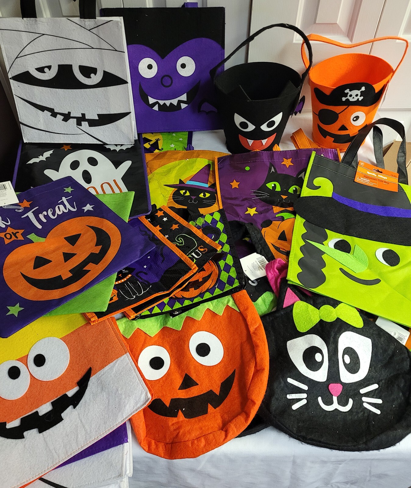 Halloween Trick or Treat Candy Tote Bags **YOUR CHOICE**