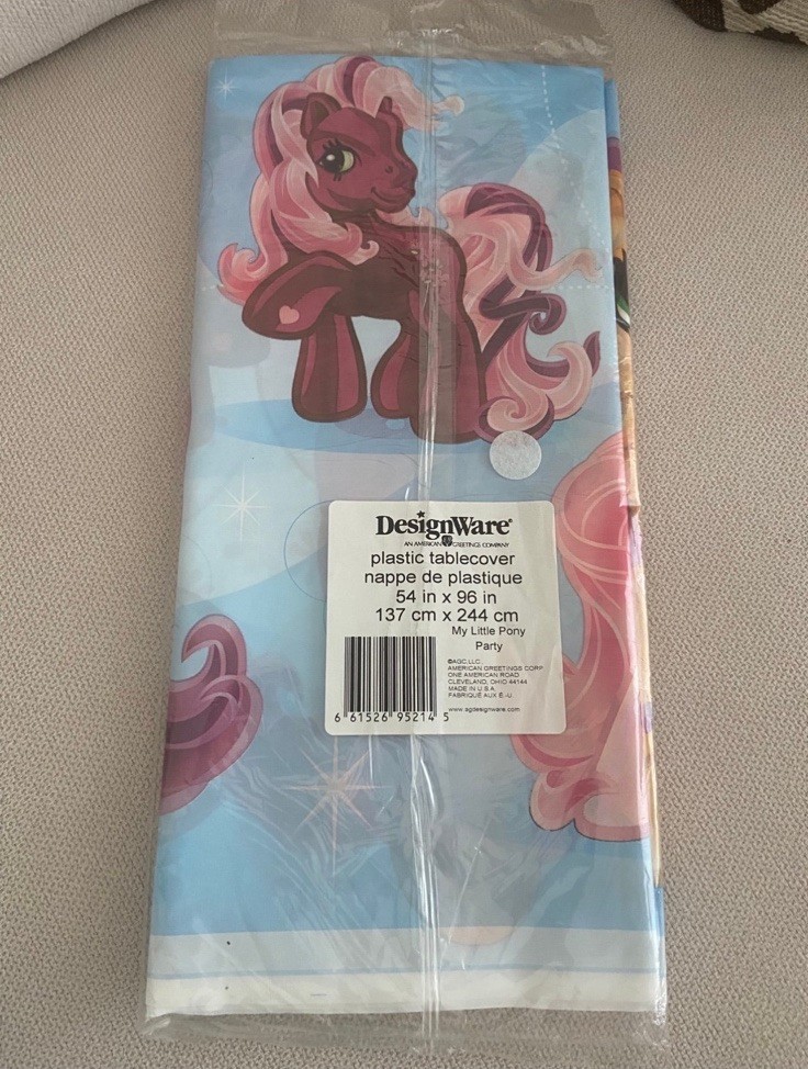 Designware Hasbro My Little Pony Plastic Tablecover 54″ x 96″