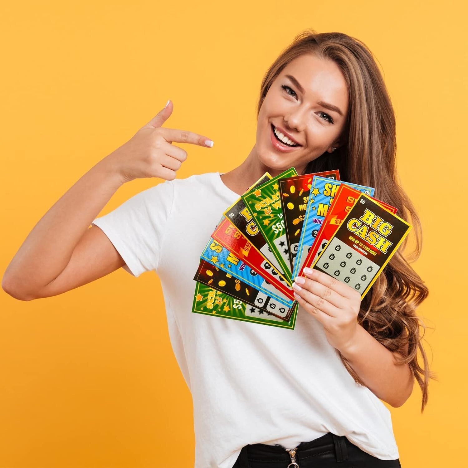 10 Fake Lottery Tickets Prank Winning $500K $200K $100K Scratch Off Cards