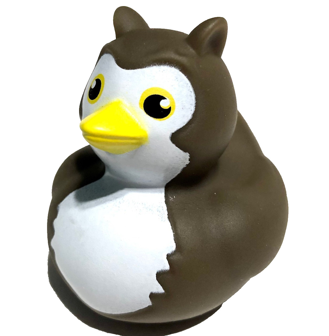 FREE SHIP – 2 1/4″ BROWN OWL BIRD ANIMAL CRUISING RUBBER DUCK CRUISE DUCKIE