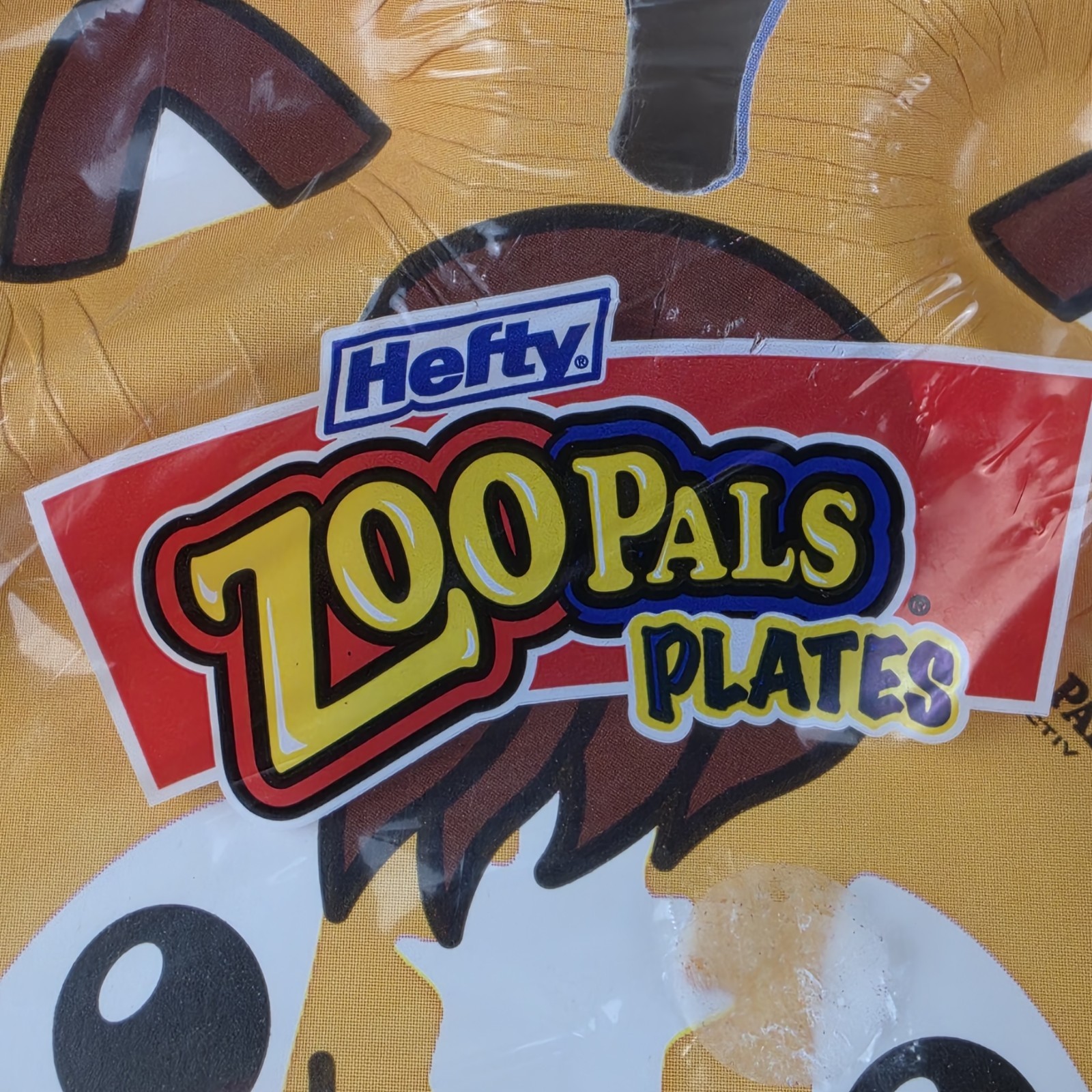 2-NEW Old Stock Hefty Zoo Pals Kids Paper Plates Animals Horse Vtg 2006
