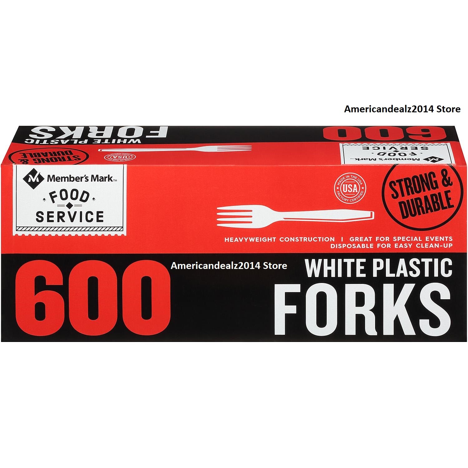 Member’s Mark White Plastic Forks (600 ct)