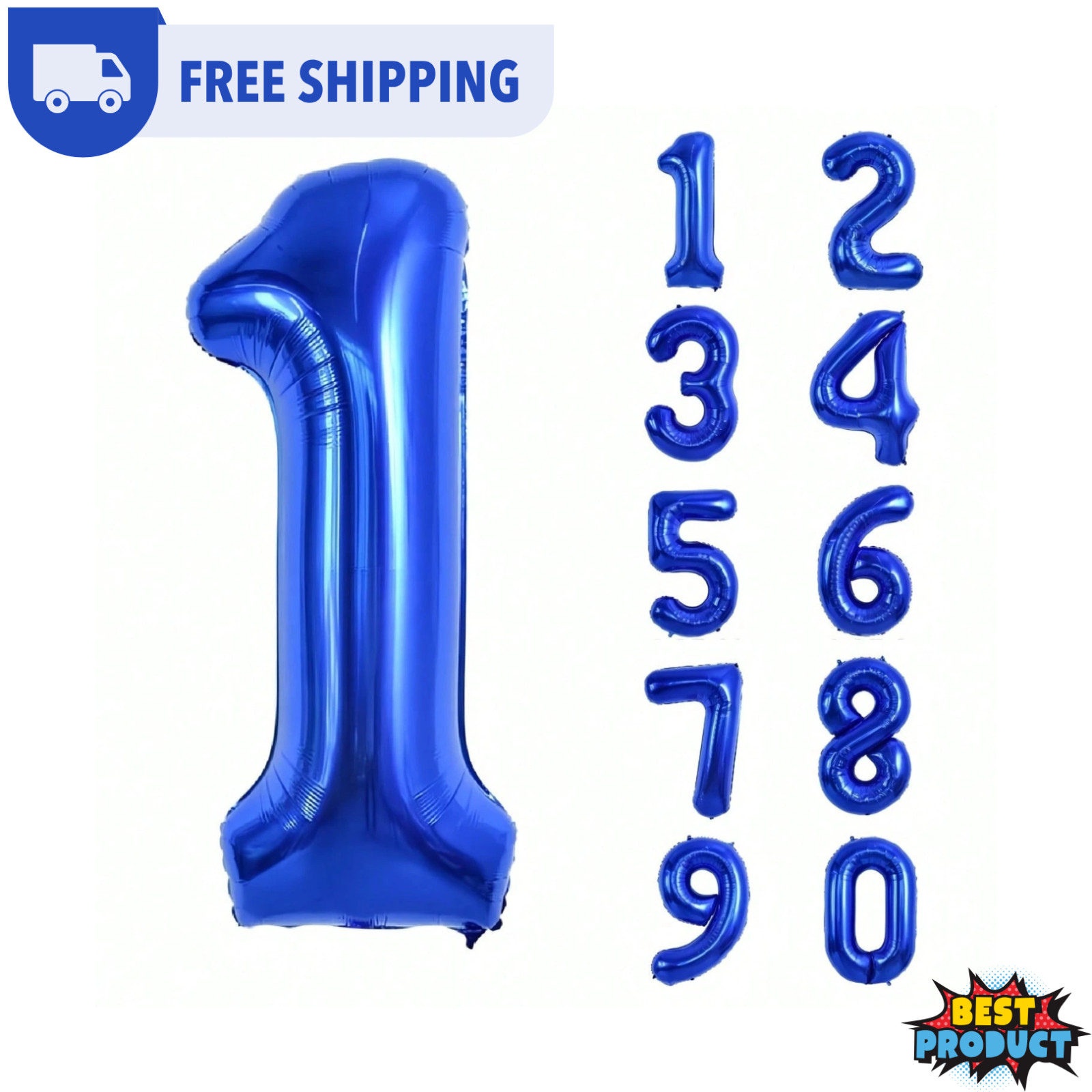 Large Number Balloons 40 Inch Foil 0-9 Giant Helium Air Birthday Party Decor USA