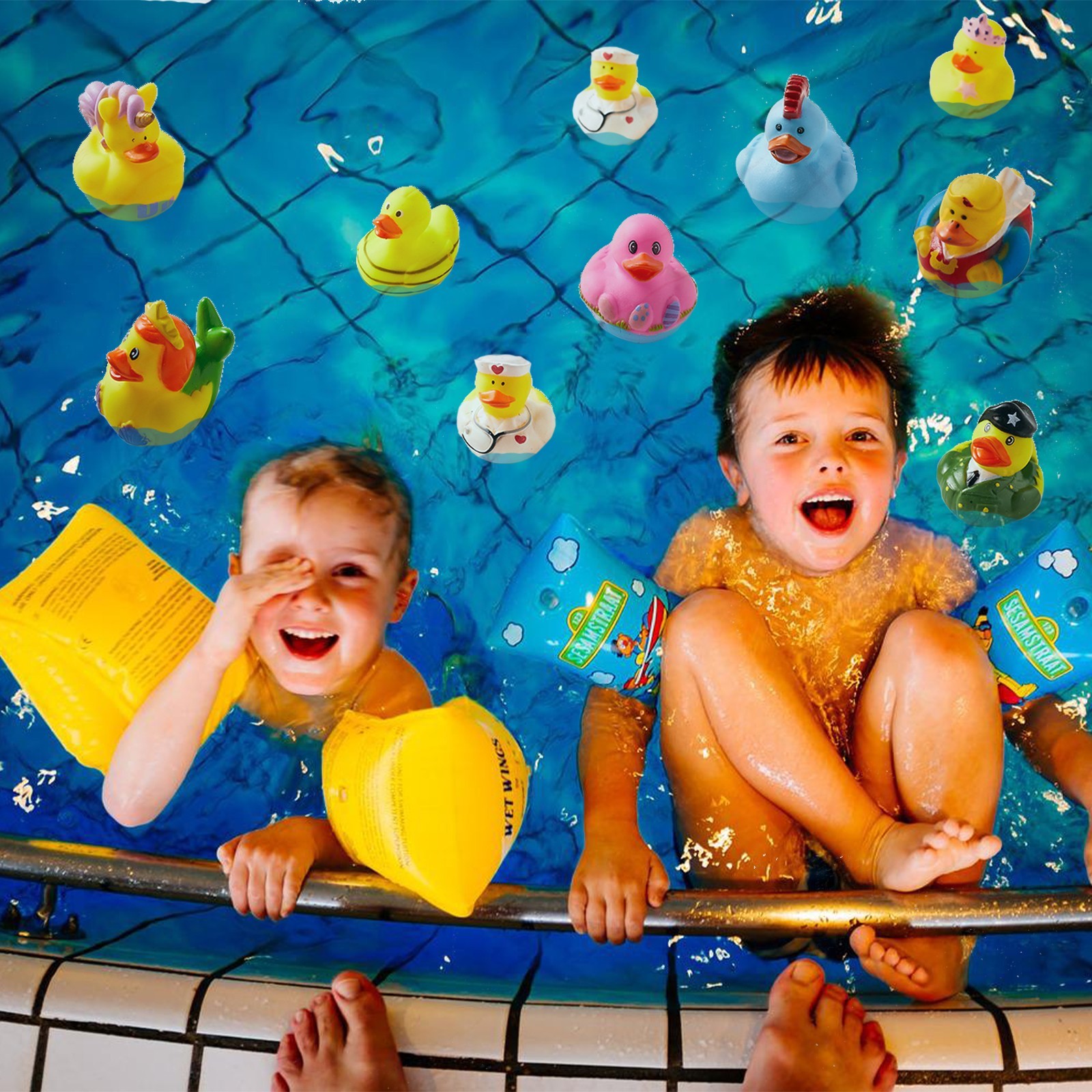 Rubber Ducks in Bulk,Assortment Duckies for Jeep Ducking Floater Duck Bath Toys