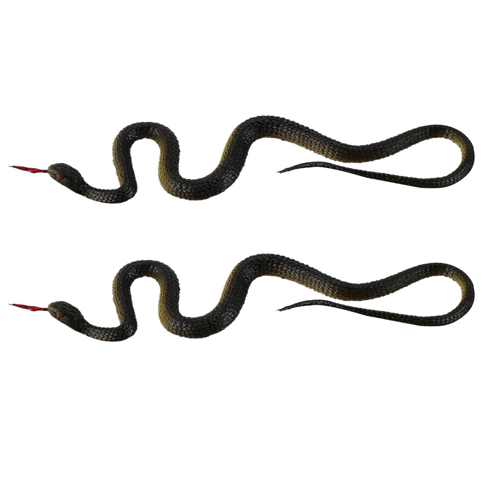 2X Rubber Snake Pretend Trick Toy Garden Props L7O71620