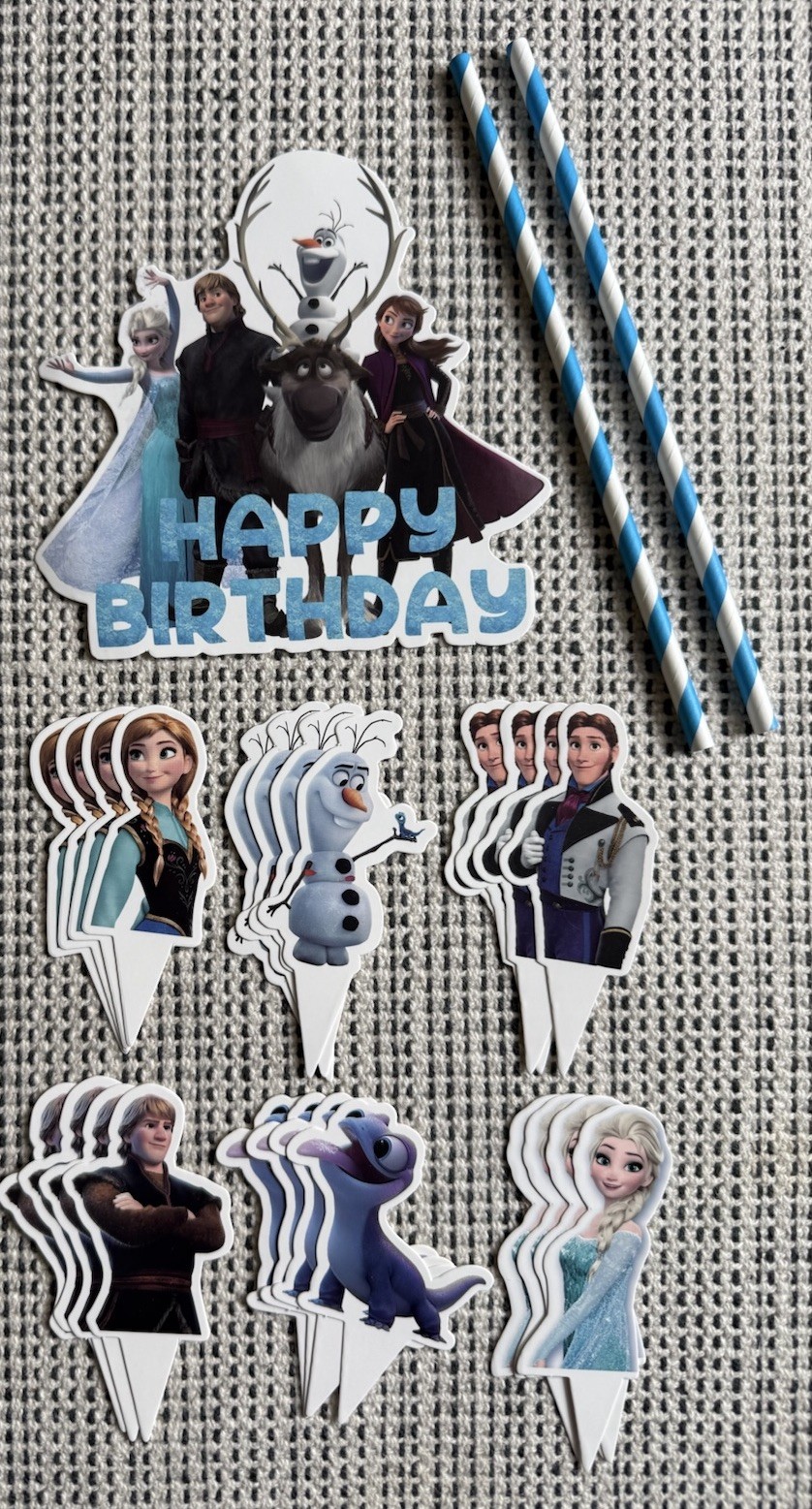 NEW 183Pcs Frozen/Frozen 2 Birthday Party Decor Banner Backdrop Balloons Toppers