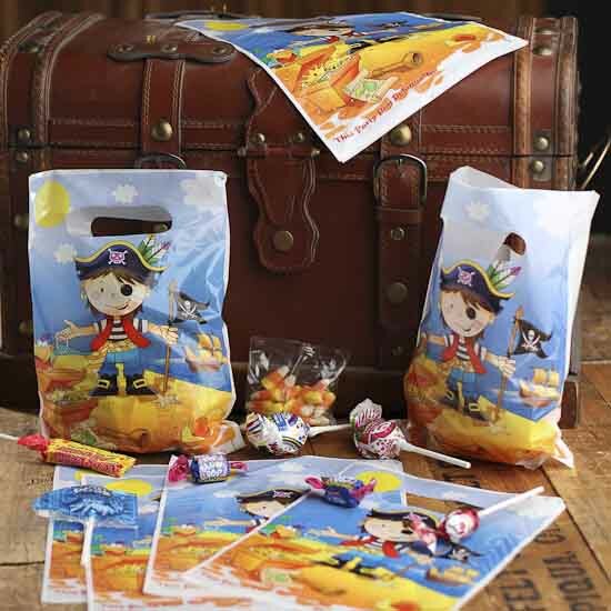 Factory Direct Craft Pirate Themed Loot Favor Bags | 96 Pieces