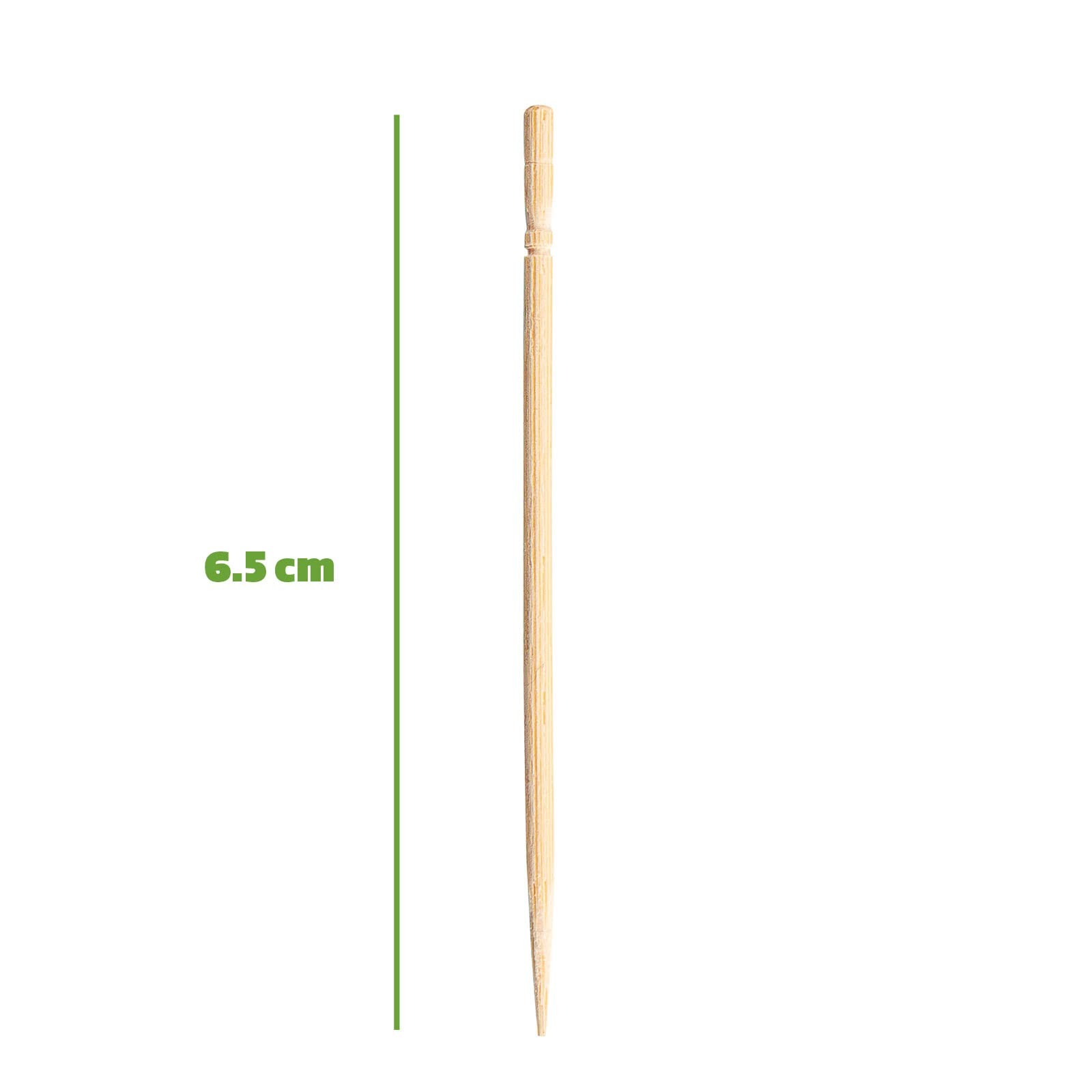 1500 Pcs Bamboo Wooden Toothpicks Wood Round Single-Point Teeth Tooth Picks