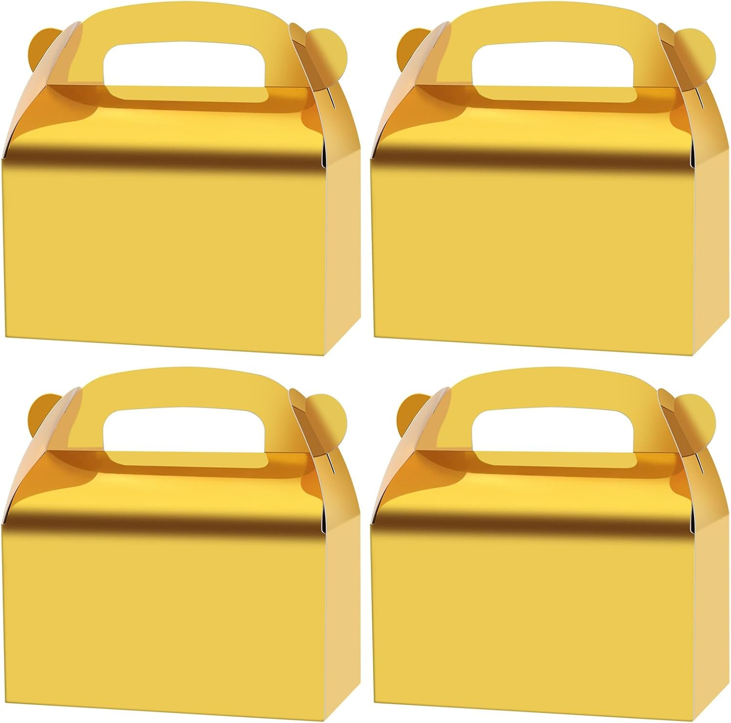 30Pcs Gold Party Favor Treat Boxes Goodie Paper Gable Gift Box | Candy Boxes wit