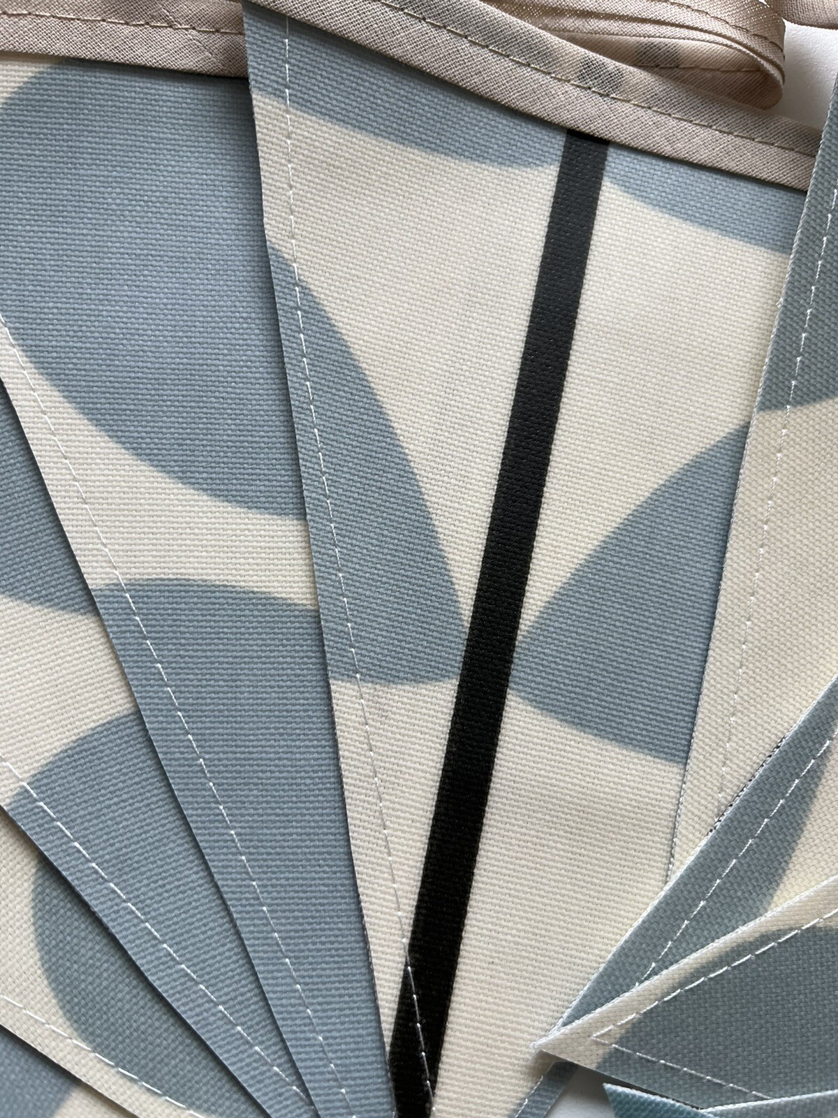 Handmade Oilcloth Bunting, Home/Garden Contemporary – 4 Meters Double Sided