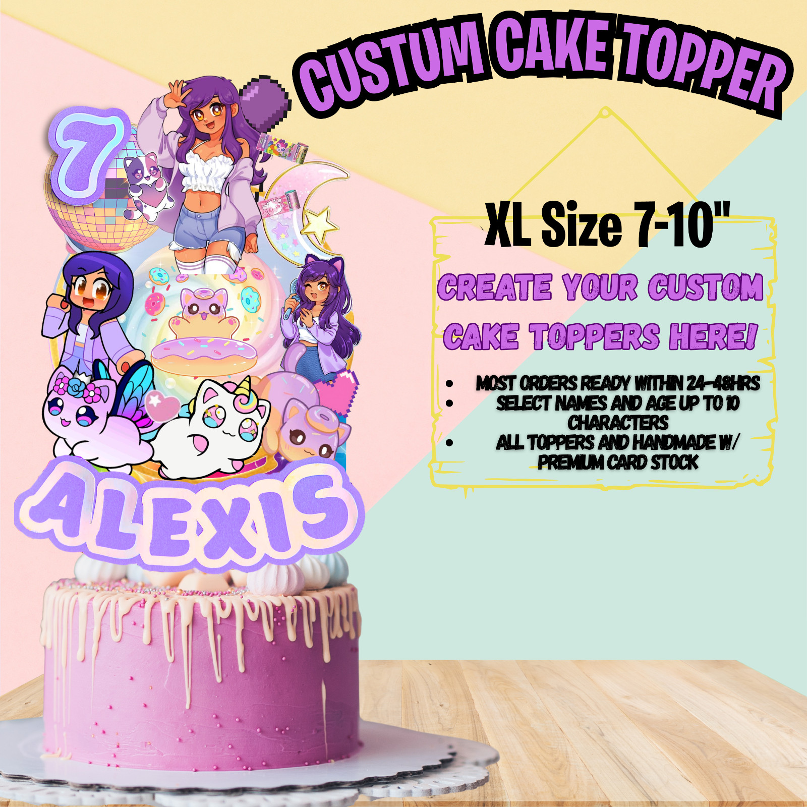 Aphmau TABLEWAR birthday party supplies favor centerpiece decoration event theme