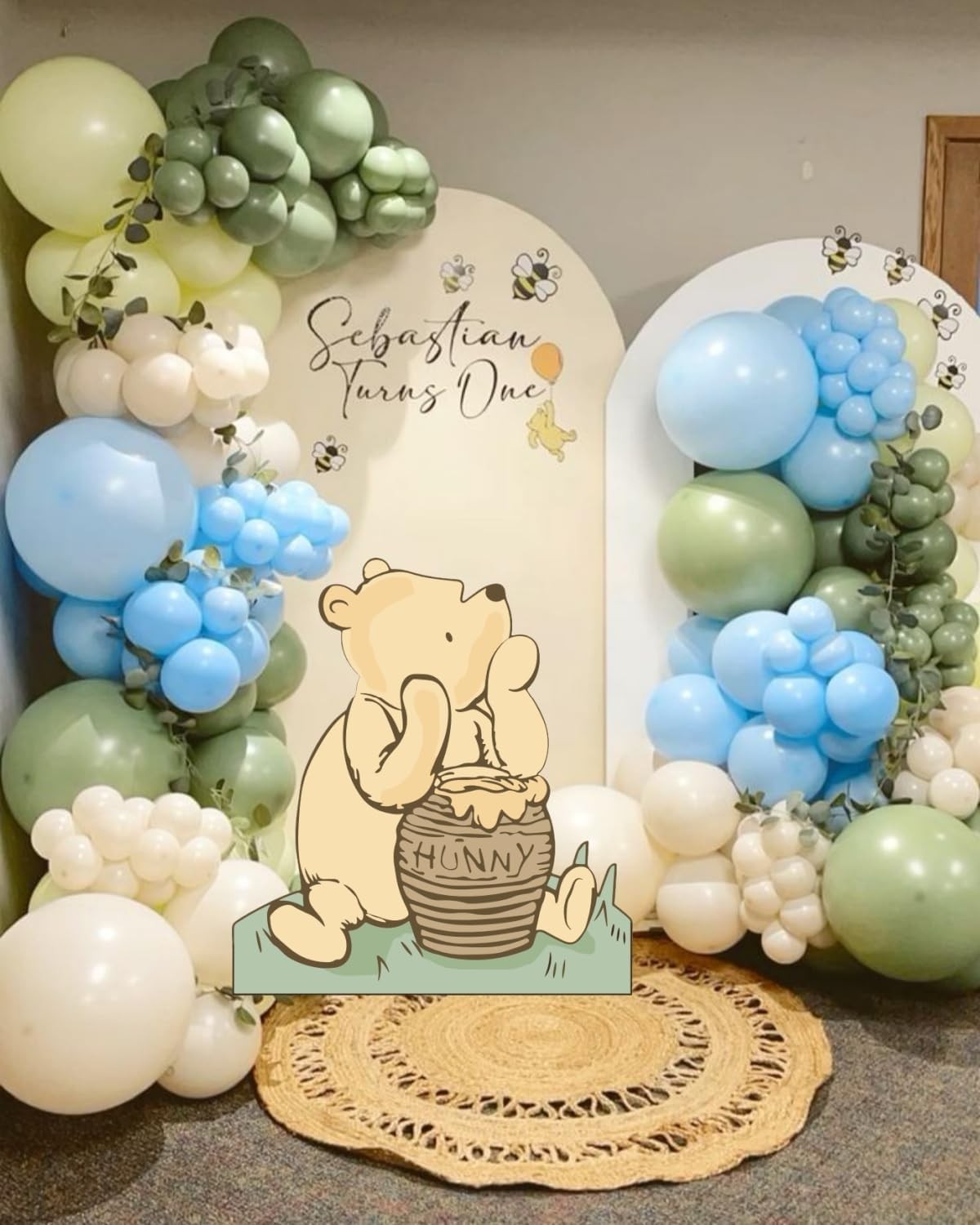 Winnie Baby Shower Birthday Decorations Large Coroplast Cutout Balloons Bee S…