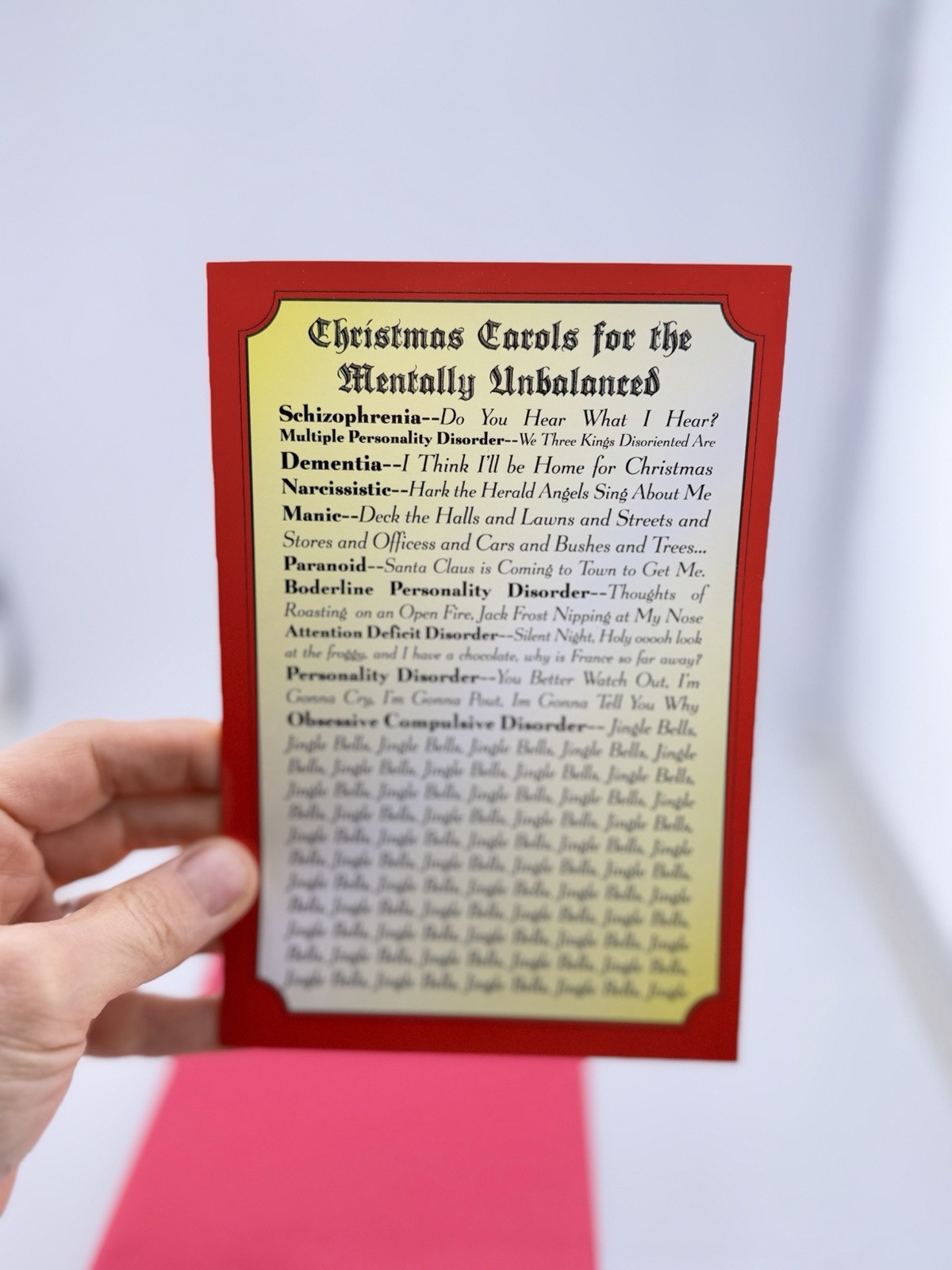 Funny Christmas Card NobleWorks Humor Xmas Card Adult Joke Greeting w/ Envelope