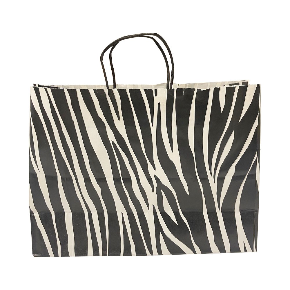 16″ Kraft Paper Gift Bag with Twisted-paper Rope Handles for all Occasion-PACK 4