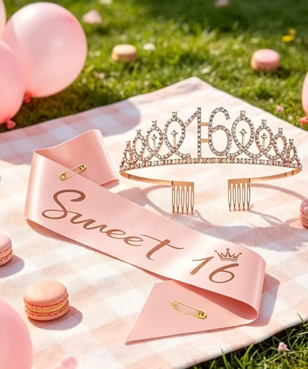 Birthday Tiara and Sash Set