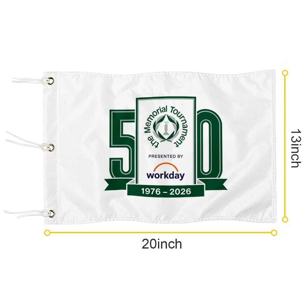 the Memorial Tournament presented by Workday Golf Pin Flag 13x20Inch