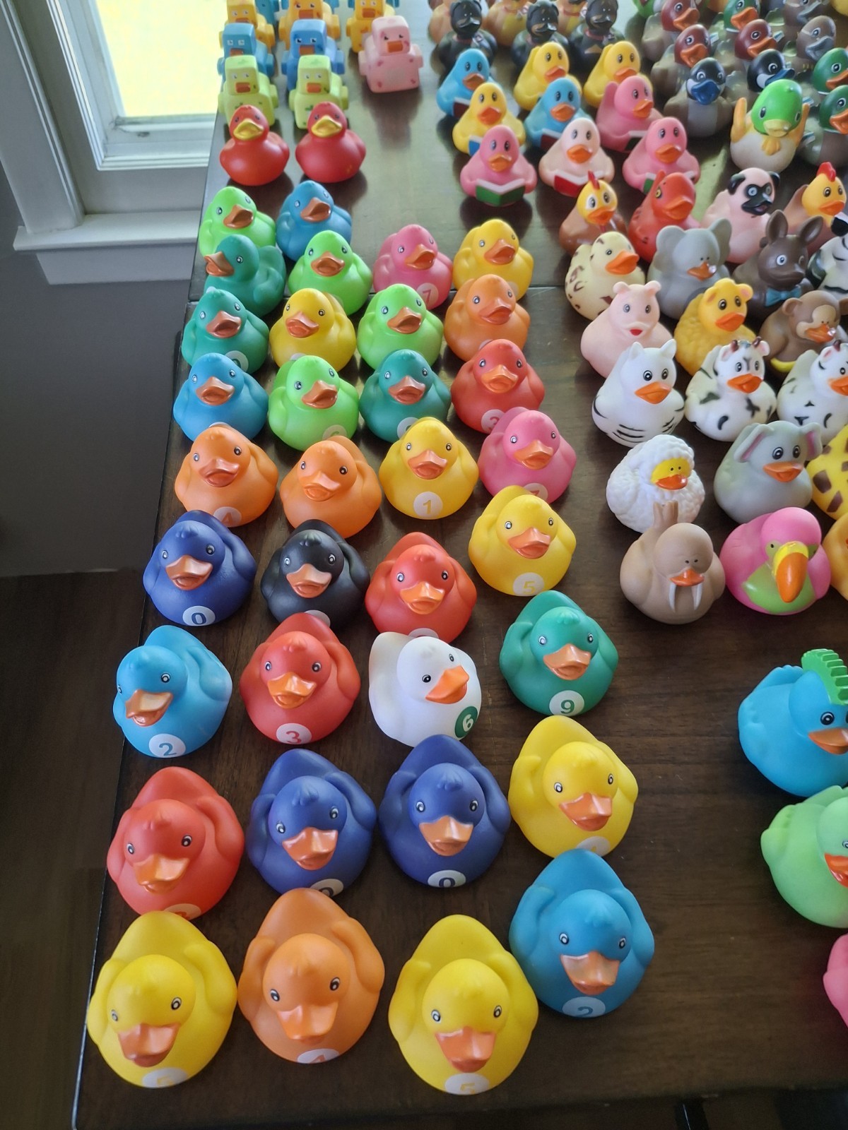 Large Collection (300) of assorted Rubber Ducks for Jeep “Ducking”/Party Favors