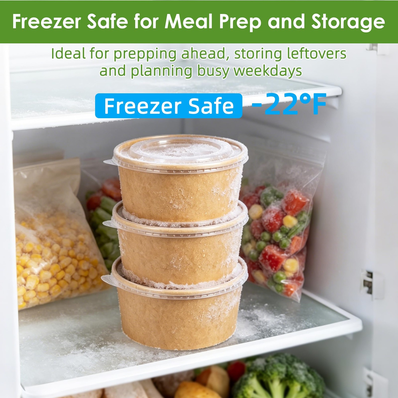 50-Pack 35oz Disposable Meal Prep Containers with Lids and Forks, Compostable…