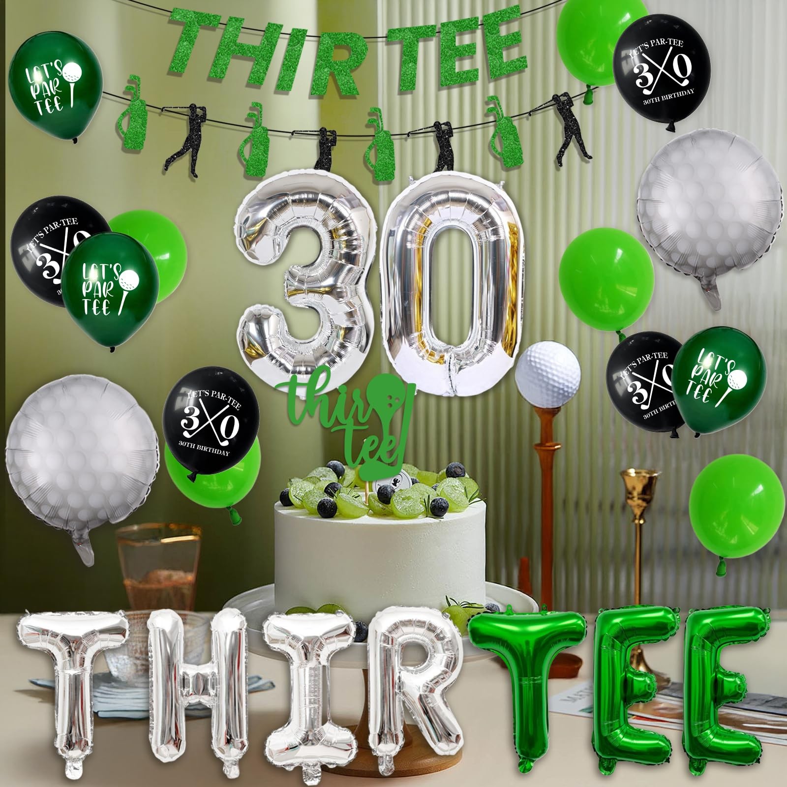 30th Birthday Decorations for Him, Golf 30th Birthday Party Decoration Themed…