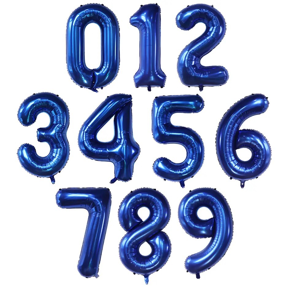 39pcs Sonic The Hedgehog Foil Number Balloons Birthday Decoration Boy Girl Sonic
