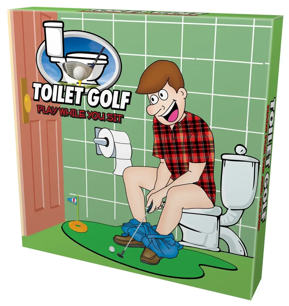 Toilet Potty Golf Game – Bathroom Putting Green – Funny Gag Joke Gift Toy Gift
