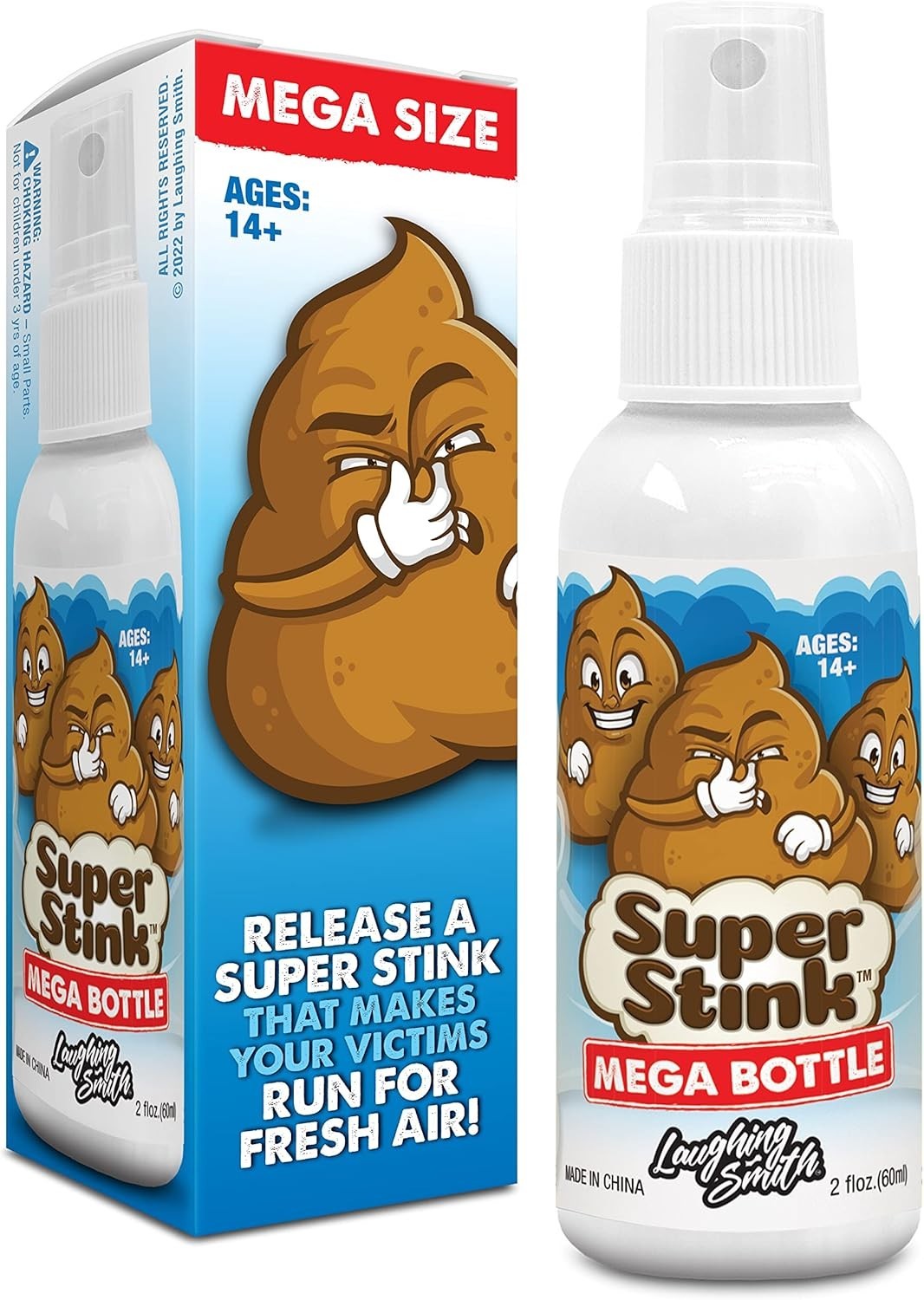 SUPER STINK (Mega Size 60Ml) – Fart Spray – ‘Insanely Strong’ Extra Potent Stink