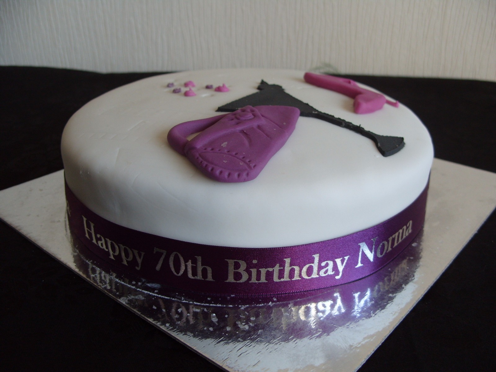 Personalised Cake Ribbon 50mm wide Poly ribbon Any Occasion 1 metre lengths