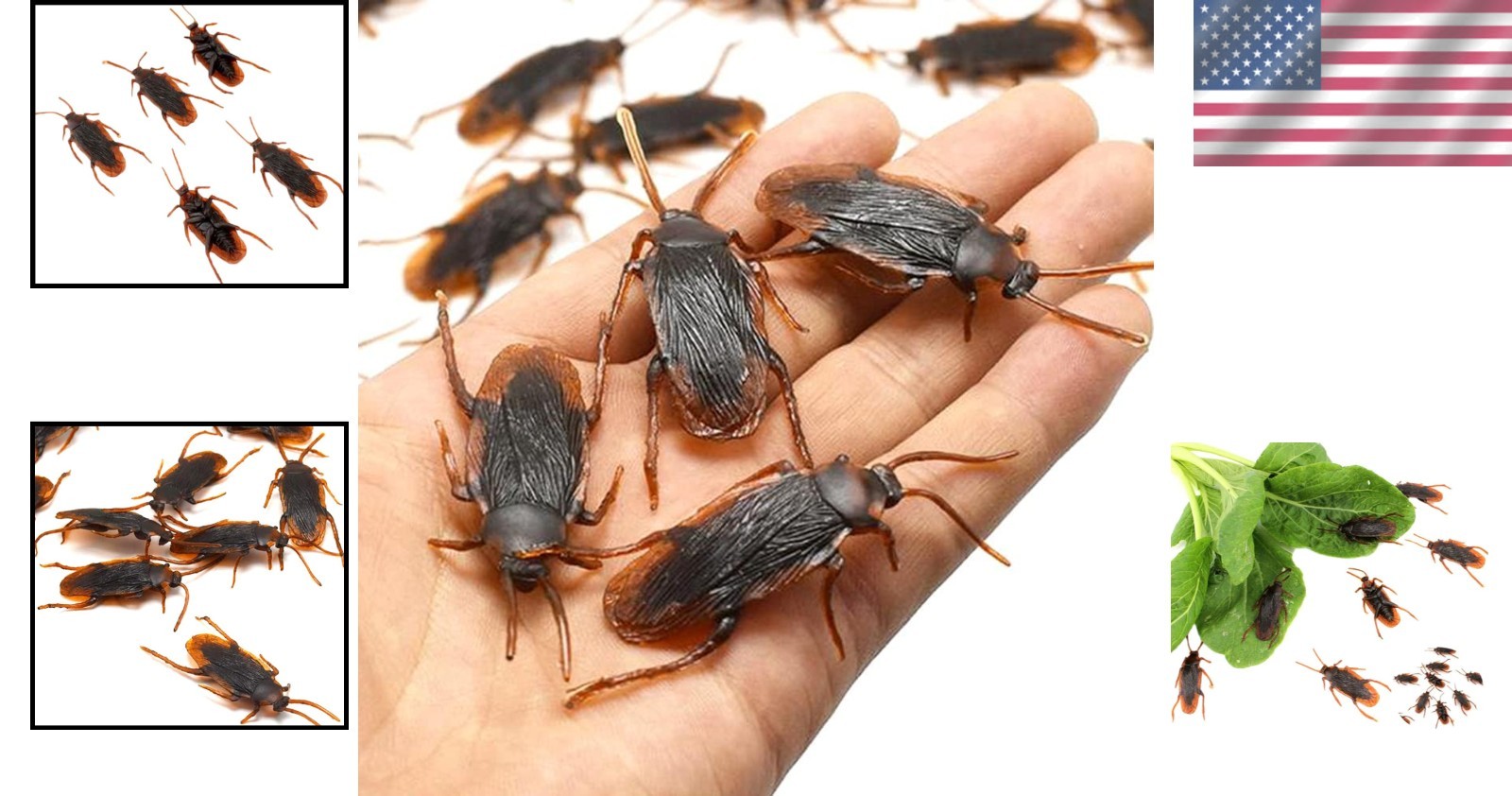 Perfect Prank Joke – 10pcs Realistic Rubber Cockroach Toys for All Ages