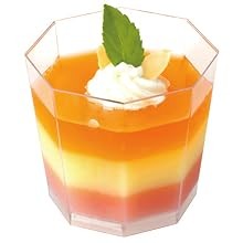 100 Pack 5.4 oz. Clear Plastic Dessert Cups with 100 Spoons Disposable Reusable