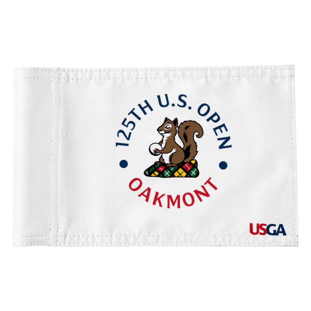 2025 US Open Oakmont Golf Pin Flag USGA Regulation Tube Flag 8x6Inch white