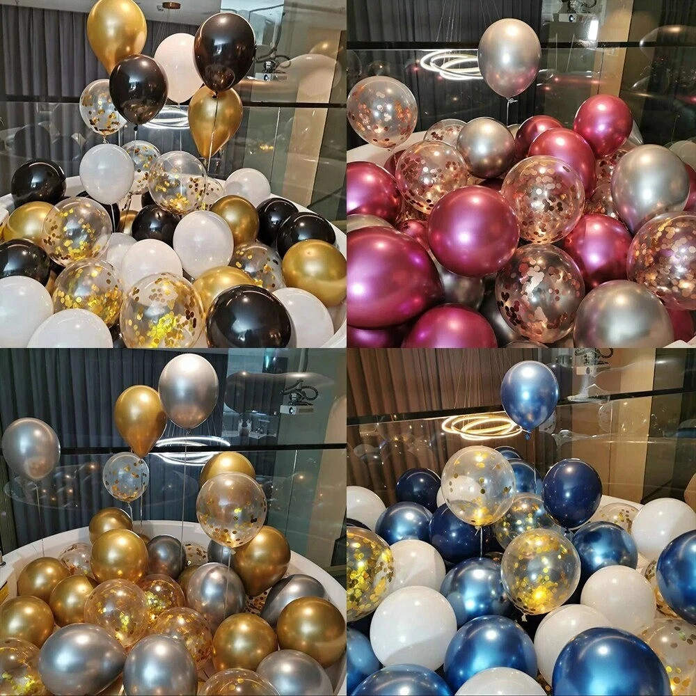 Pearl Chrome Party Balloons Sale Helium 12″ Latex Ballons Birthday Party Baloons