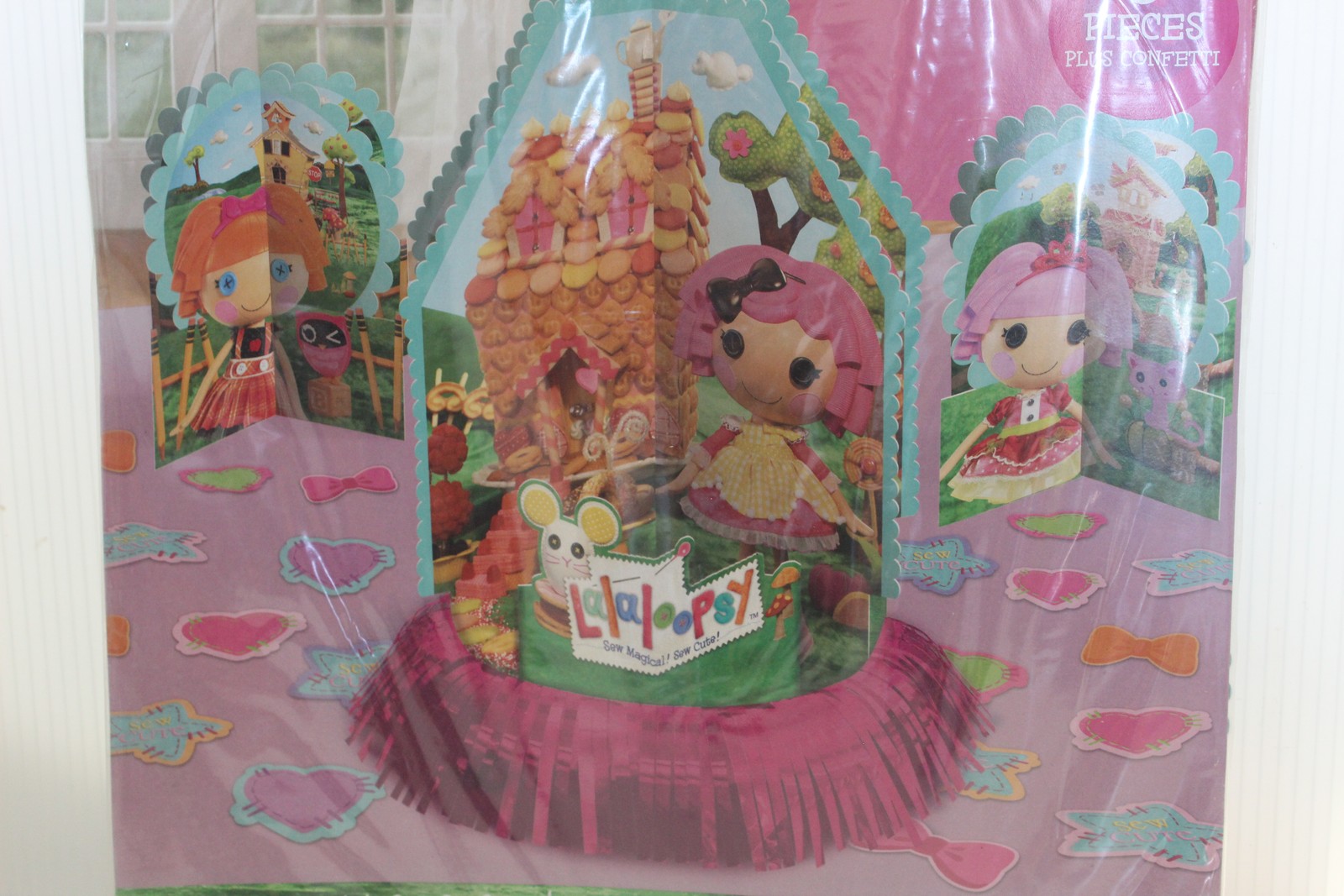 Lalaloopsy Table Decorating Kit 1 Large 2 Small Centerpieces 20 Confetti NEW