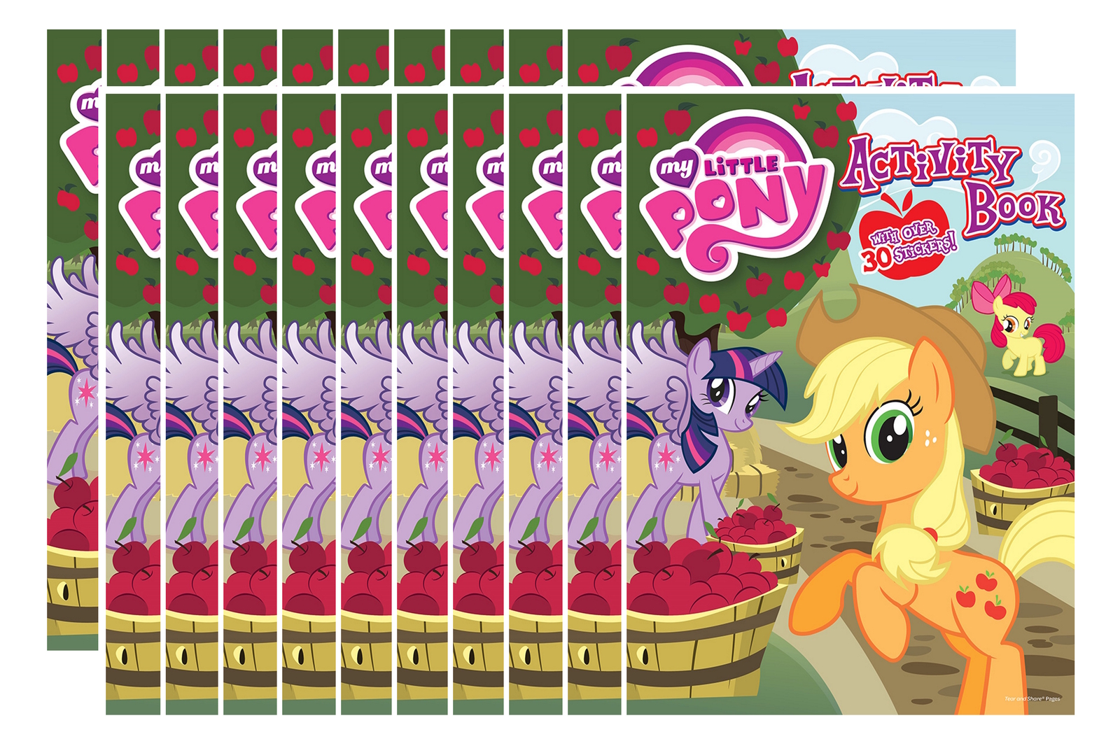 NEW My Little Pony 32-Page Coloring and Activity Book with Stickers (Pack of 20)