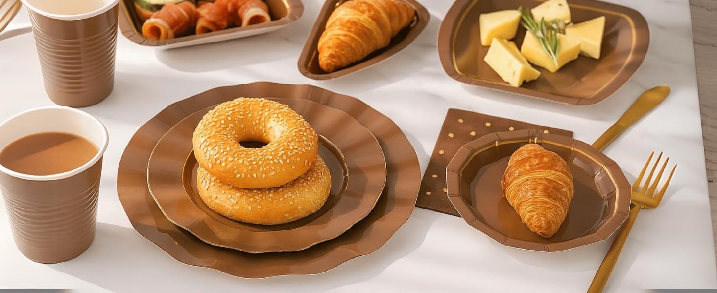 Efavormart 11″ Dinner Plates – Set of 10 Plastic White Round Disposable Plates
