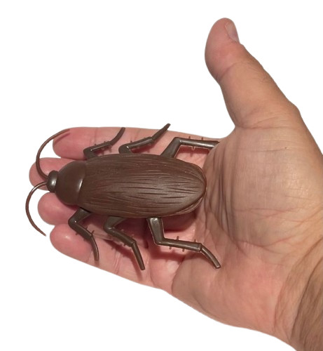 Funny WALKING COCKROACH Jumbo Roach Sticks & Crawls Down Wall Prank Joke Toy Bug