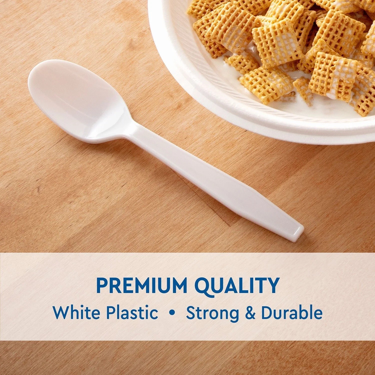 Member’s Mark Heavyweight White Plastic Spoons(600 ct.) Free Shipping